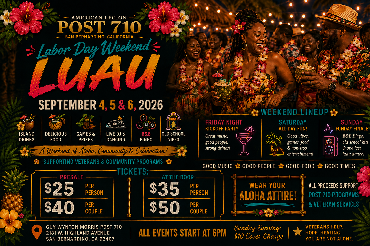 Post 710 Annual Luau Flyer